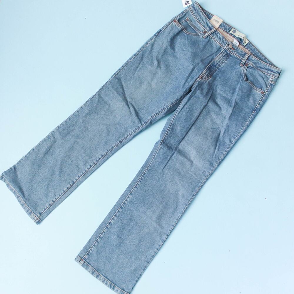 NWT Deadstock Gap Y2K Boot Cut Stretch Jeans Womens 12R Medium Wash